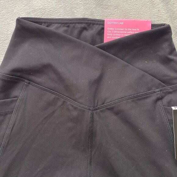 Gottex Inter-Luxe Leggings Capri Black EXTRA SMALL Peach Skin Collection - Picture 3 of 6
